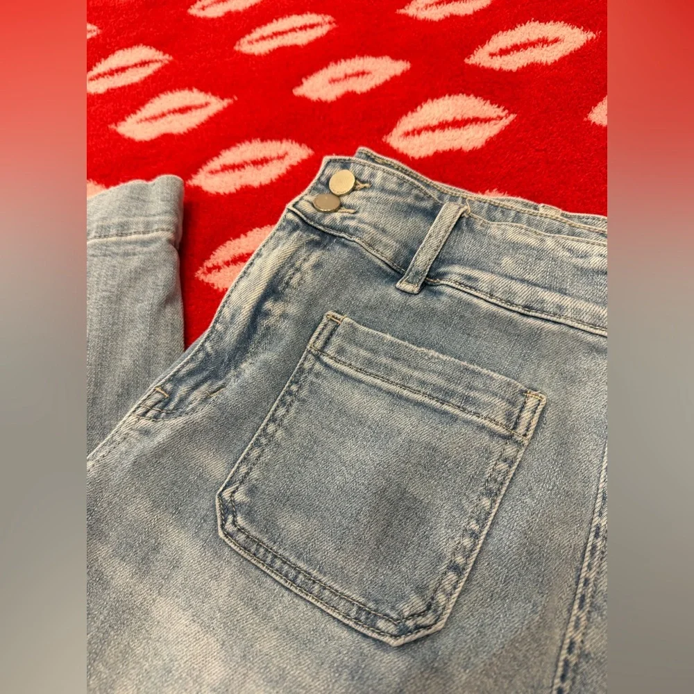 Flying Monkey 90’s vintage super high rise flare jeans EUC sz 31 - Picture 6 of 14